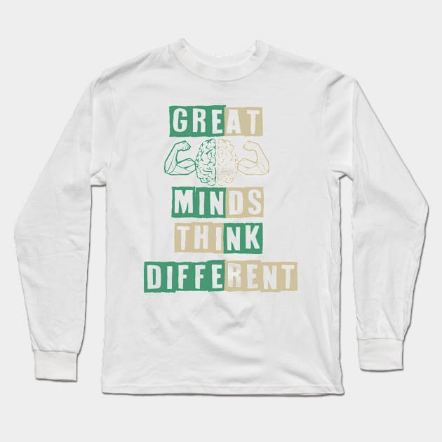 Great minds thinks different Long Sleeve T-Shirt by YaiVargas